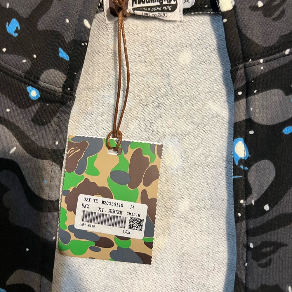 Bape galaxy zip up